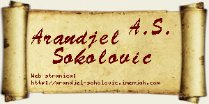 Aranđel Sokolović vizit kartica